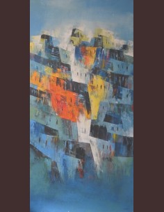 Tableau figuratif moderne -...