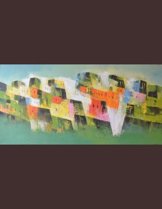 Tableau figuratif moderne -...