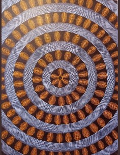 Peinture style aborigène -...