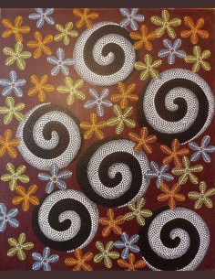 Peinture style aborigène -...
