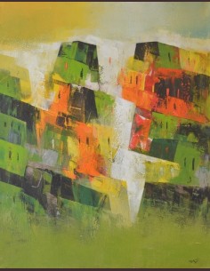 Tableau figuratif moderne -...