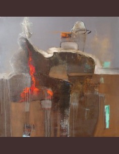 Tableau abstrait moderne -...