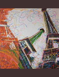 Tableau figuratif moderne -...