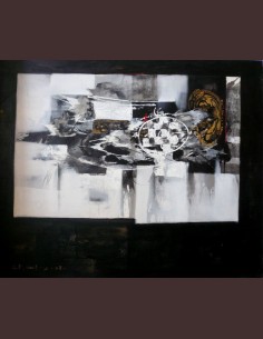 Tableau abstrait moderne -...