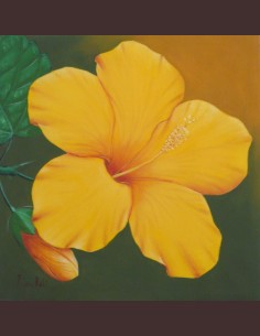 Tableau figuratif - Ibiscus...