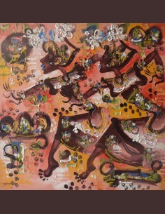 Tableau figuratif moderne -...