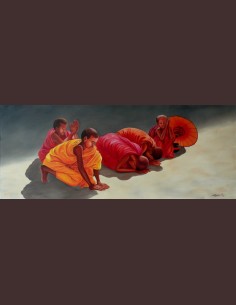 Tableau figuratif moderne -...