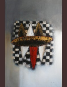 Tableau abstrait moderne -...