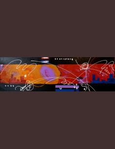 Tableau abstrait moderne -...