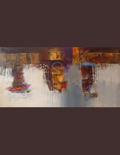 Tableau abstrait moderne -...