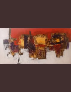 Tableau abstrait moderne -...