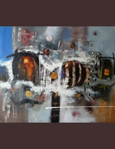 Tableau abstrait moderne -...